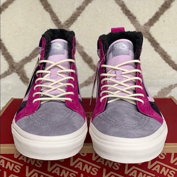 ••VANS Sk8-Hi 46 Mte Dx Mte Lilac Grey/Obsidian WM - Picture 7 of 16